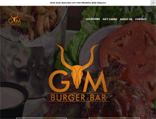 Tablet Screenshot of gmburgerbar.com